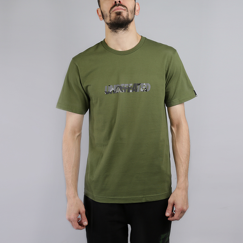 мужская зеленая футболка Undftd Camo Undefeated Tee 5900930-olive - цена, описание, фото 1
